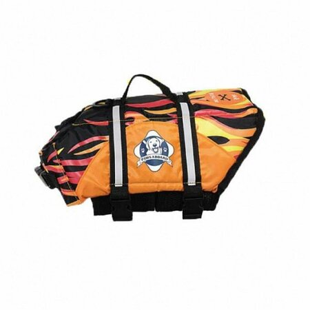PAWS ABOARD Doggy Life Jacket XL Flames F1600